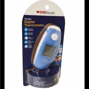 CVS Health Temple Digital Thermometer 6 Second Reading, 9 Memory Recalls
